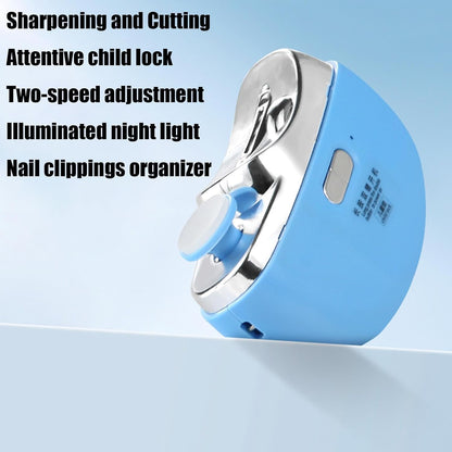 Electric Nail Clippers, Rechargeable Manicure Pedicure Tool, Shiner Polisher, Safety Fingernail Trimmer for Kids, Electric Nail File Smooth Polishing and Grooming