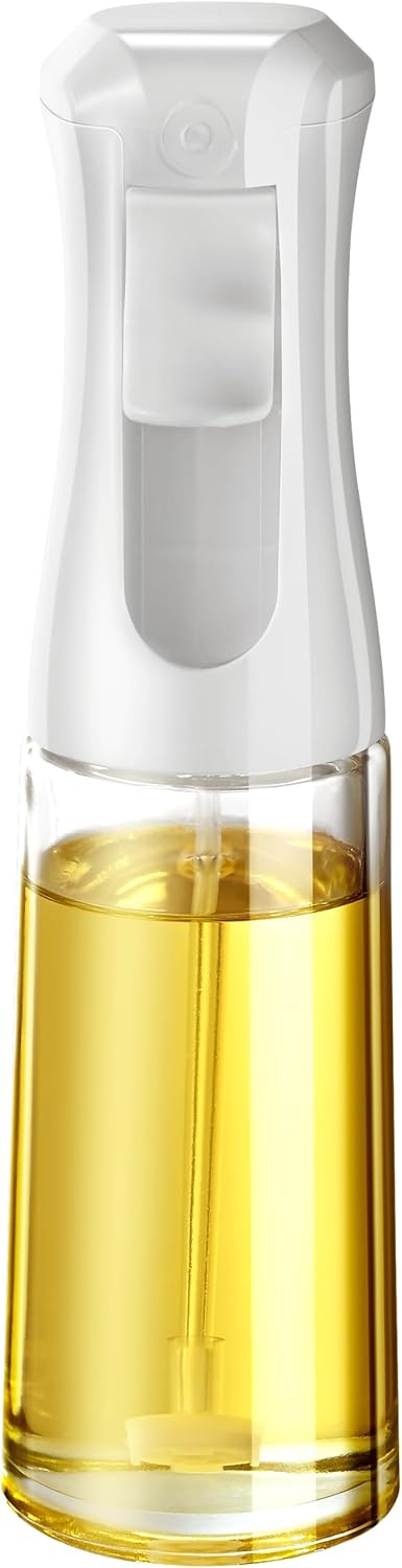 Oil Sprayer for Cooking, 200ml Plastic Olive Oil Sprayer Mister, Olive Oil Spray Bottle, Kitchen Gadgets Accessories for Air Fryer, Canola Oil Spritzer, Widely Used for Salad Making, Baking, Frying