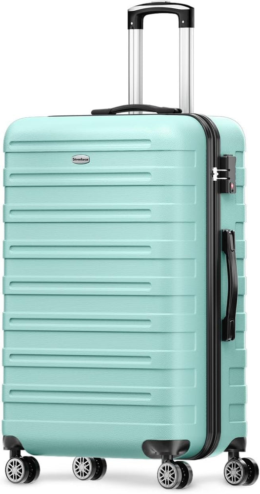 Strenforce 24 Inch Luggage Lightweight Suitcase Travel Luggage with Spinner Wheels TSA Lock,Mint Green