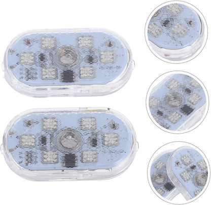 GRADENEVE Led Car Interior Lights Touch Sensor 2 Pairs Charging Stylish Ambience Lighting for Roof Reading