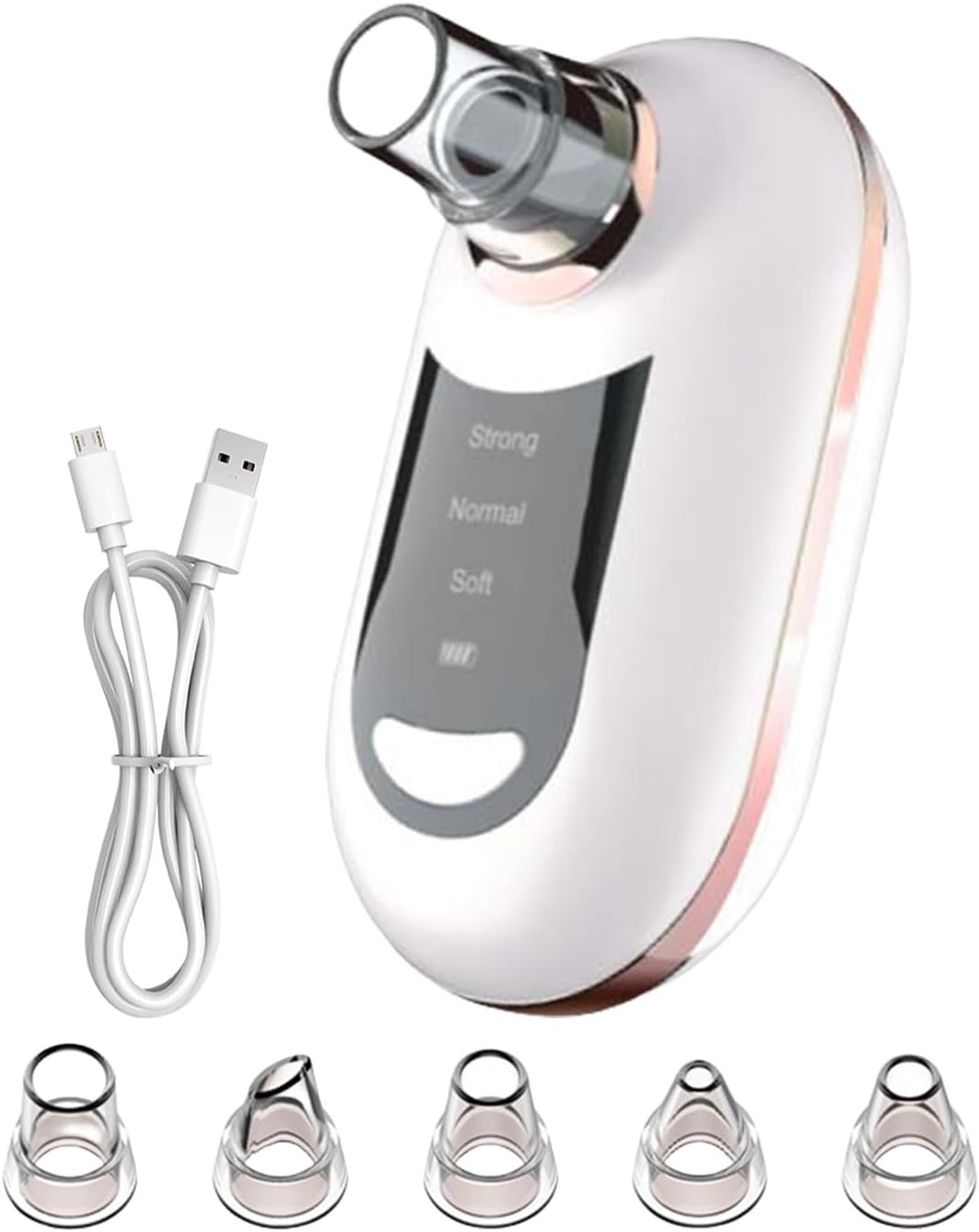 Pore Remover, Whitehead Remover, 3 Suction Tool Settings, Usb Charging Vacuum Extractor for Home, Men Daily Routine, Bath Time, Teenager Travel, 3.94x1.42x2.17 inches