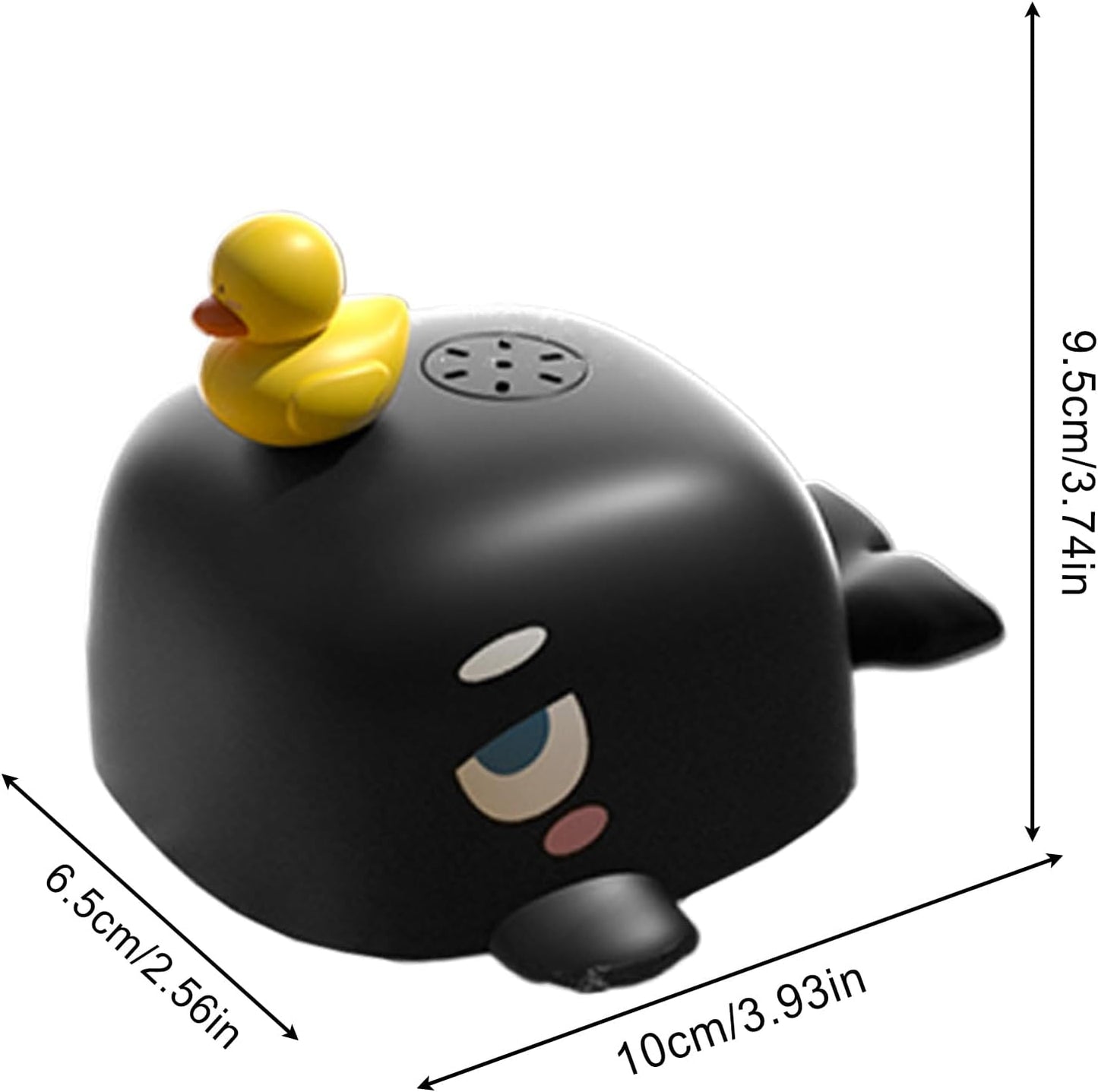 Whale Water Spray Toy, Fun Electric Cetacean, 3.74 x 3.94 x 2.56 inches Interactive Bathtub Supply, Outdoor Splash Toys for Easter, Toddler Swimming, Family Play, Friends Liquid