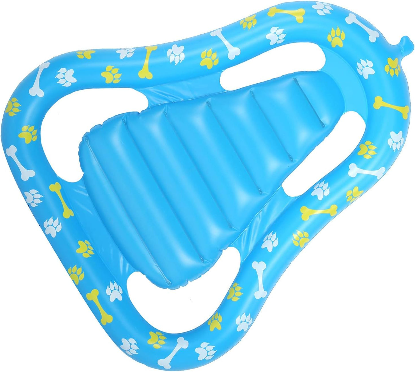 Pet Floating Row, Dog Pool Float Inflatable Raft, Made of Sturdy 0.35mm PVC, Easy to Store and Use, Double Air Chambers for Safety, Fun Water Tool for Pets