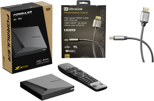 Formuler Z11 Pro Max 4K Android 11 Dual Band 5G Gigabit LAN 4GB Ram 32GB Storage with Premium IR1 Remote Control | Bonus 4K High Speed HDMI Cable