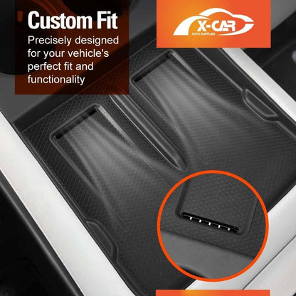 X-CAR Centre Console Organizer Tray Set for Xpeng G6 2024-Onwards Armrest Storage Box Cup Holder Car Interior Accessories