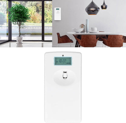 Automatic Perfume dispensers Wall Mounted Aromatherapy Diffuser with Working Time and LED Display for Home Office Bathroom Hotel KTV