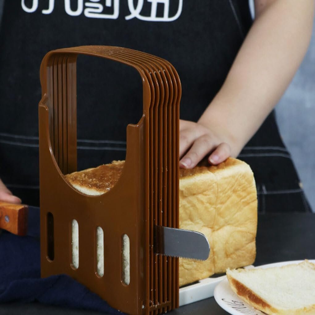 BEALIFE Utensile per affettare Il Pane Regolabile Gadget da Cucina per affettare Senza Sforzo Affettare Rapidamente Il Pane Affettatrice per Utensili da Cucina in ABS