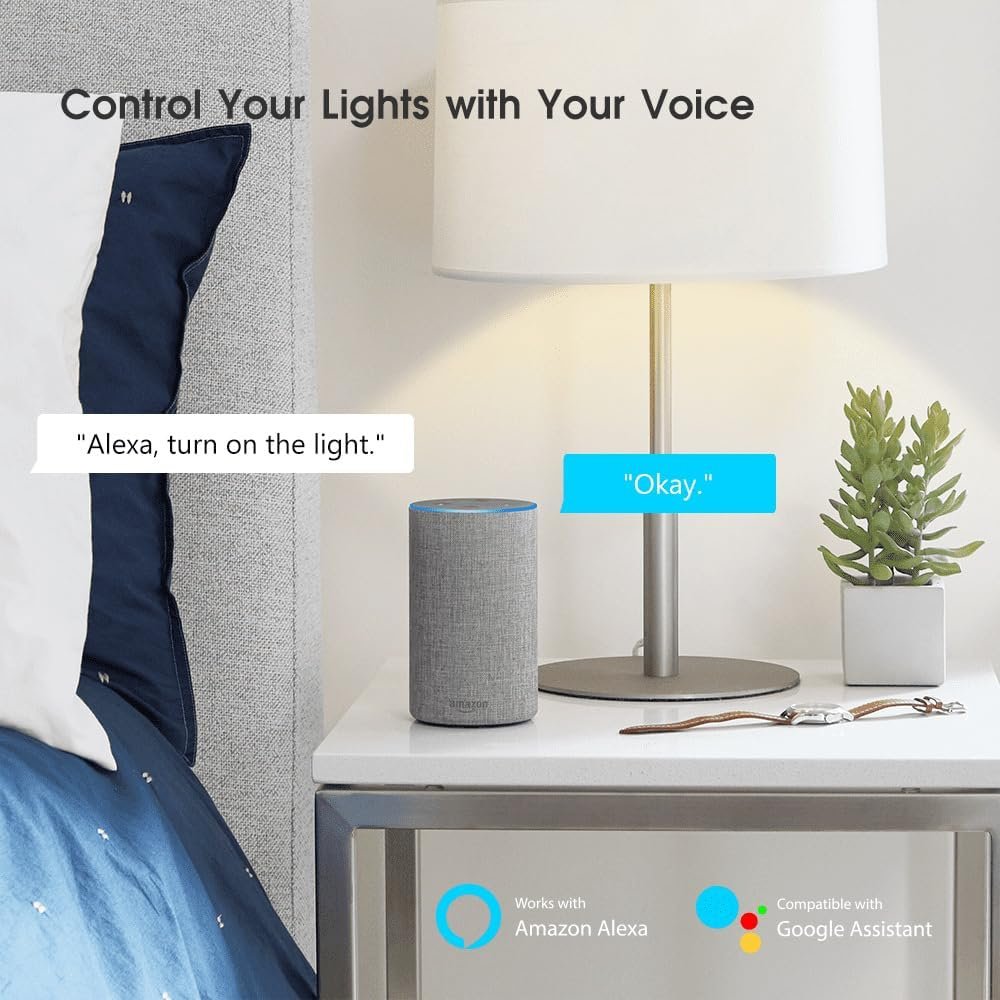 UanTii Smart Light Bulb 13W Tuya WiFi Smart Bulb Led Lamp E27 RGB Smart Light Bulbs Wireless Remote Control Smart Lamps for Alexa and Google Assistant