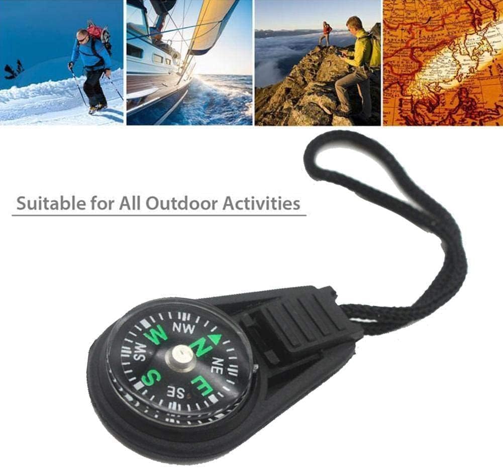 Mini Survival Compass Outdoor Camping Hiking Pocket Riding Carabiner Equipment Climbin Tool 1PC Navigator Camping Adventure