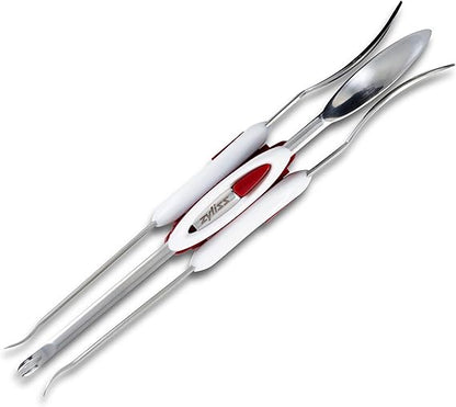 Zyliss Seafood Picks - Seafood Spoon & Fork - Stainless Steel Utensils - Dual-Ended Picks & Seafood Tools - Kitchen Tool & Gadget - Dishwasher Safe - Stainless Steel