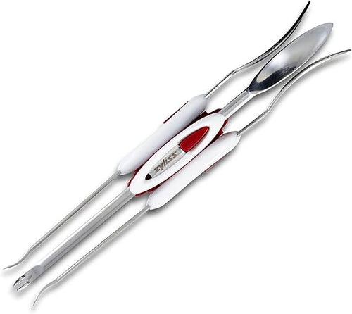 Zyliss Seafood Picks - Seafood Spoon & Fork - Stainless Steel Utensils - Dual-Ended Picks & Seafood Tools - Kitchen Tool & Gadget - Dishwasher Safe - Stainless Steel