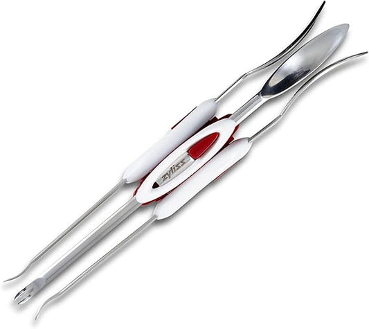 Zyliss Seafood Picks - Seafood Spoon & Fork - Stainless Steel Utensils - Dual-Ended Picks & Seafood Tools - Kitchen Tool & Gadget - Dishwasher Safe - Stainless Steel