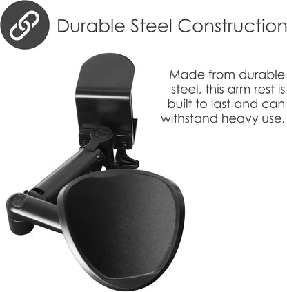 Desire2 MouseMate Articulated Wrist Support, Ergonomic Arm Rest for Desks, Office Desk Accessory and Work from Home Essential, Adjustable Wrist Support for Mouse Hand for Better Comfort and Efficiency