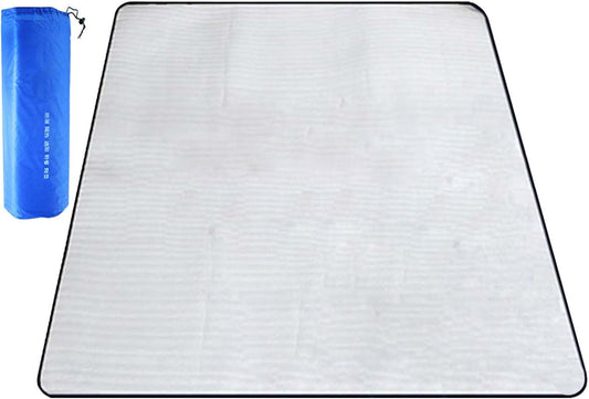 Foil Tent Mat, Portable Floor Mat, Waterproof Picnic Blanket, Aluminum Camping, Outdoor Hiking Gear, Climbing Carpet, Insulated Ground Sheet for Travel 78.74x78.74 inches