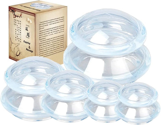 Shinefuture Cupping Therapy Set, Massage Cupping Therapy Sets,Silicone Cupping Therapy Sets ,Massager Tools for Joint Pain Relief, Self Silicone Massage Cups for Deep Muscle
