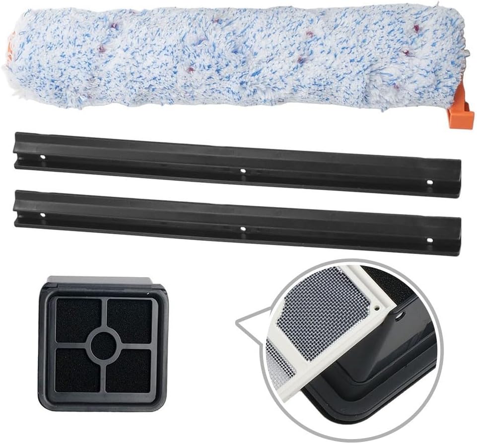 Mop Cleaning Essentials Kit filtro ad alte prestazioni con raschietti in gomma compatibile con ILIFE per W90