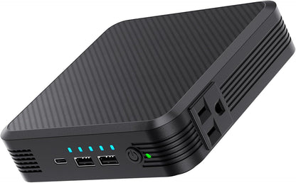 Laptop Power Bank with 100W AC Outlet, 72Wh/20000mAh Portable Laptop Charger with 65W PD USB C Fast Charging, Power Station for Home Backup Power Camping Business Travel