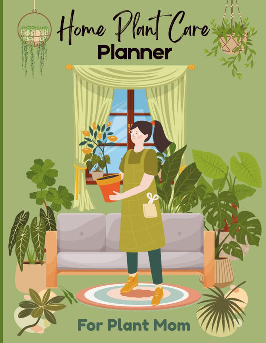 Home Plant Care Planner - For Plant Mom’s | 1 year Garden Journal & Tracker | 8.5 x 11”-: Track Watering, Feeding, Pruning, Growth & love your green babies every day.