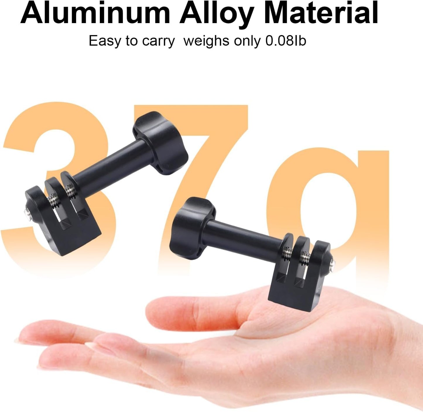Mechrig Aluminum Alloy Tripod Mount Adapter for GoPro Hero 13/12/11/10/9/8/7, Mini 1/4-20 Metal Monopod Mount for AKASO Campark and Other Action Cameras