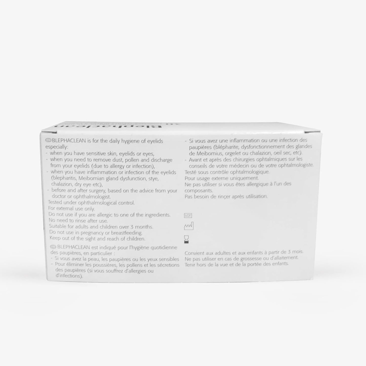BlephaClean Lid Wipes - Gentle, Sterile Ready-to-Use for Daily Lid Care, Ideal for those diagnosed with Dry Eye, including MGD & Blepharitis and Infants, Sterile & Individually Wrapped - 30 Wipes