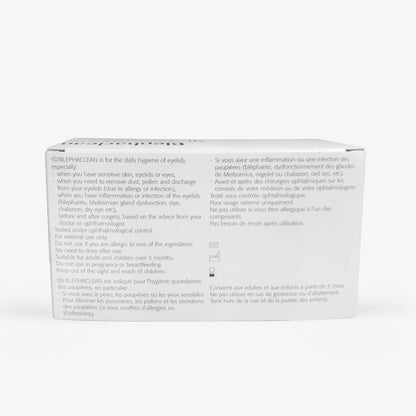 BlephaClean Lid Wipes - Gentle, Sterile Ready-to-Use for Daily Lid Care, Ideal for those diagnosed with Dry Eye, including MGD & Blepharitis and Infants, Sterile & Individually Wrapped - 30 Wipes