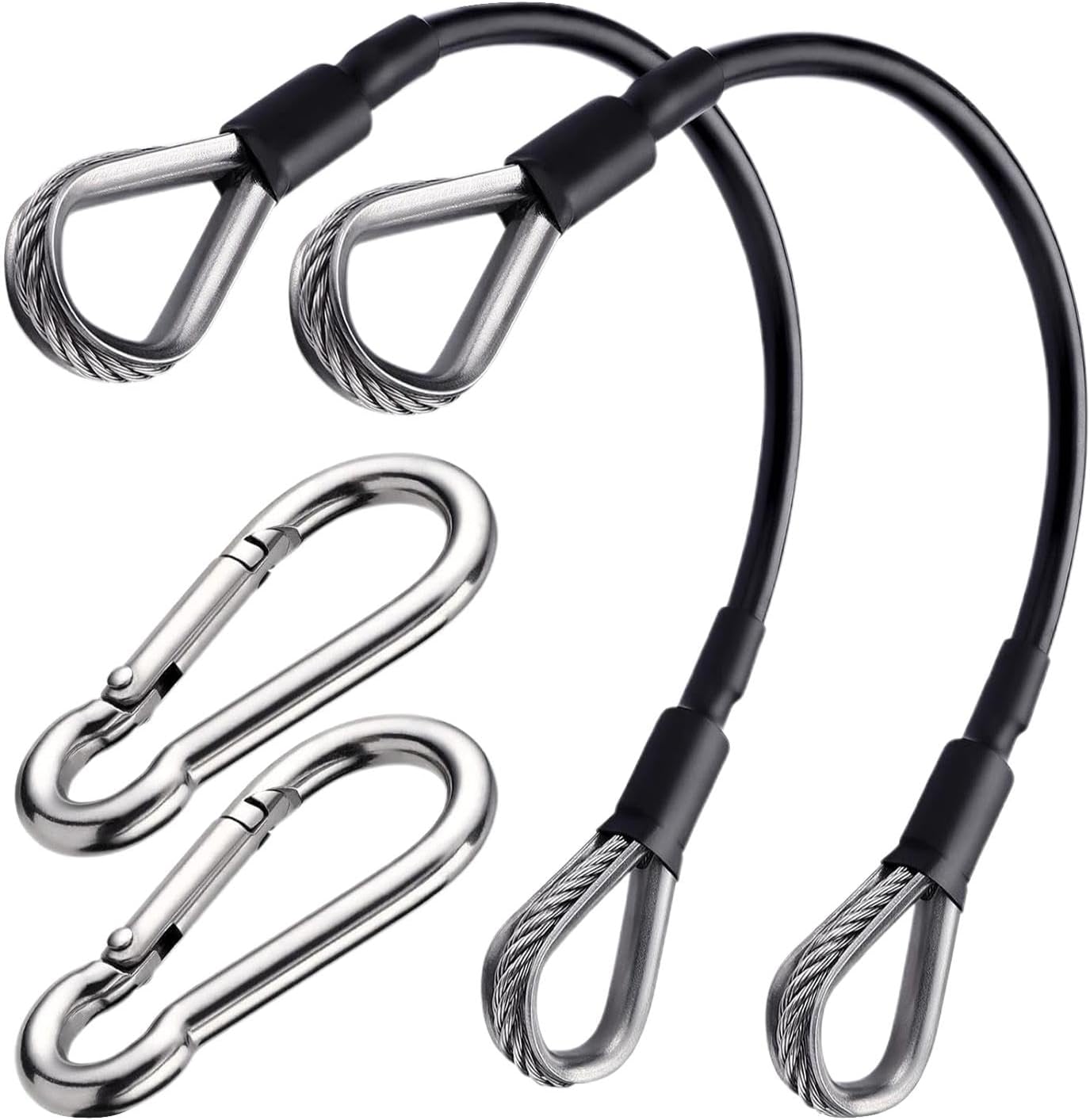 Fitness Extension Cable - 2X Home Gym Cable,Pulley System Fitness Cable, Fitness Pulley Cable, Gym Machine Extension Cables for Exercise Home Fitness