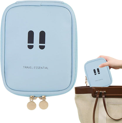 Small Toiletry Bag, Travel Makeup Organizer, Lightweight Multi-compartment Storage Pouch, Long Tail Keyword, Compact Space Saving Cosmetic Travel Case for Camping, Business Trips