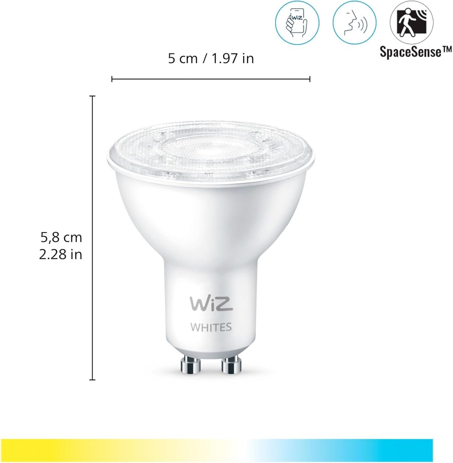 WiZ Tunable White GU10 LED Bulb