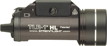 Streamlight 69260 TLR-1 HL 1000-Lumen Tactical Weapon Mount Light With Rail Locating Keys & Lithium Batteries, Black â€“ Box Packaged