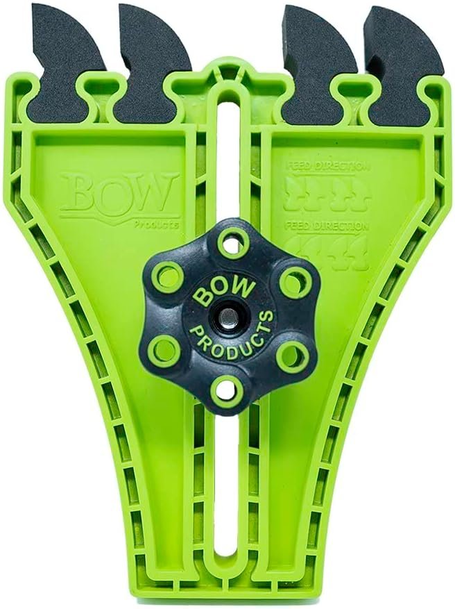 BOW Products Portable Saw Featherbaord FP5 - Featherboard for Tables Saws, Contractor Saws or Smaller Table Surfaces - EVA Feathers that Reduce Kickback - Woodworking Tools and Safety Accessories