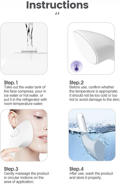 Beauty Massage Device for Face,Face Lifting Machine - Beauty Massager with Hot & Cold for Face Eyes Toning, Rejuvenates Skin, Skin Care Tools for Women Puchen