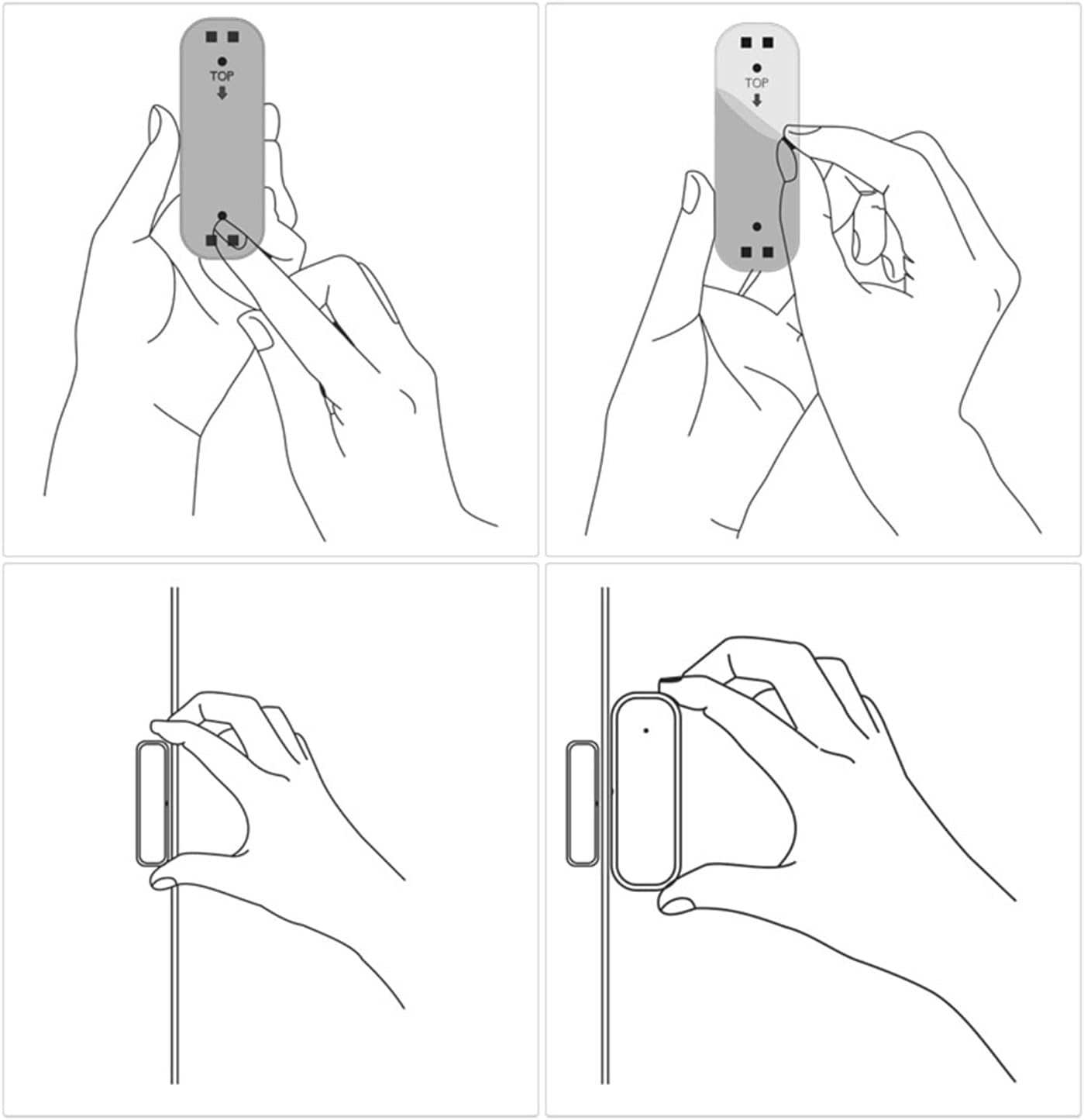 Smart Door Monitor - Smart Door Window Sensor Alarm,Home Automation, APP Remote Notification, Magnetic Safety Equipment for Living Room Workplace