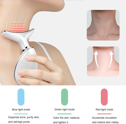 Uonkeus 3-in-1 Beauty Device,Facial and Neck Massager,Multifunctional Skin Care Tools