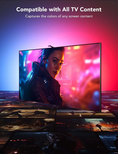 Govee Envisual TV LED Backlight T2 with Dual Cameras, 16.4ft RGBIC Wi-Fi TV LED Backlights for 75-85 inch TVs, Double Light Beads, for Home Decorations, Smart App Control, Music Sync