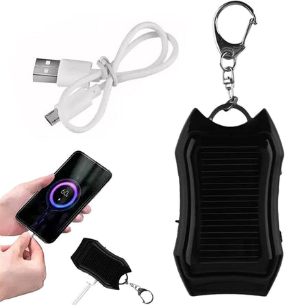 Powers Bank - Solar Charger Powers Bank | 1500mAh Portable Battery, Fast Charging Waterproof Keychains Unit with Bright Flashlight for RV Travel, Camping, Survival Gear, Tablets, Smartphones