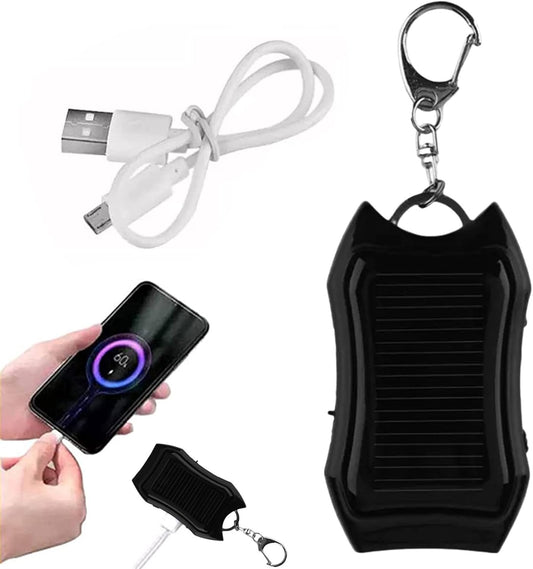 Powers Bank - Solar Charger Powers Bank | 1500mAh Portable Battery, Fast Charging Waterproof Keychains Unit with Bright Flashlight for RV Travel, Camping, Survival Gear, Tablets, Smartphones