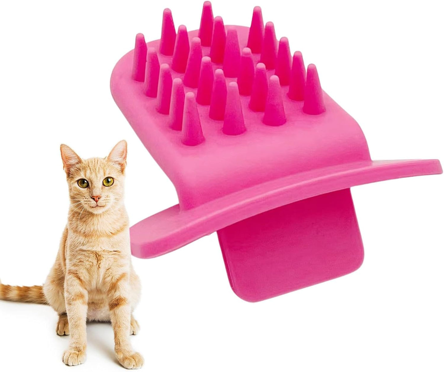 Generico Pet Ice Cream Massage Comb - Self-Cleaning Cat Brush | Portable Tongue Cat Brush, Pet Hair Removal | Hair Remover, Licking Your Like A Mama To Comfort