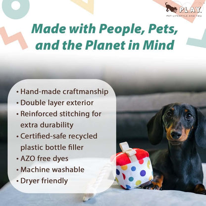 P.L.A.Y. PET LIFE AND YOU Dog Toy_Plush Toy - Party Present_XS