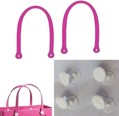 Women Outdoor Rubber Tote Bag,Sports Washable Rubber Tote Bag with Holes | Women's Portable Travel for Beach Sports Swimming Pool