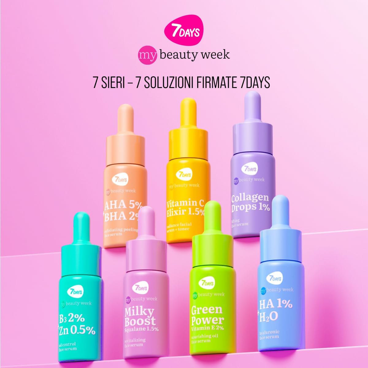 7DAYS - Vitamin E Facial Serum - Nourishing Serum with Avocado Oil and Peptides - Korean Anti-Aging Moisturizing Serum - Anti-Wrinkle Facial Serum for Mature and Dry Skin