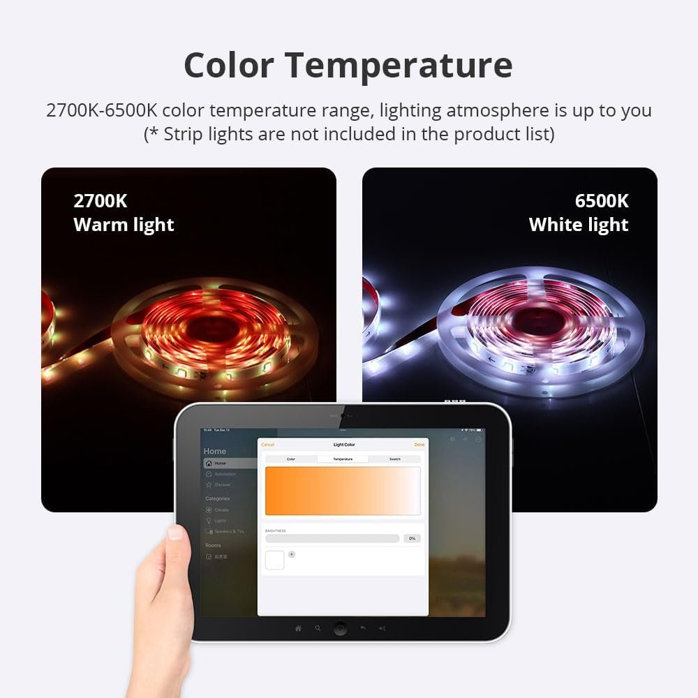 Matter WiFi Smart LED Light Strip Driver RGBCW/CW Smart LED Controller, Support Alexa Google Home App Homekit Control, 2.4G Hz WiFi Only (RGBCW)