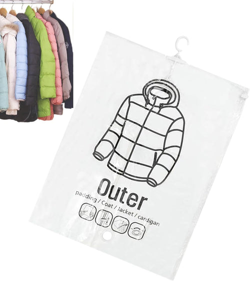 Vaccine Sealed Storage Bags, Dust-Proof Vacuum Bags for Clothes, Airtight Reusable Space Saving Garment Packing for Travel, Closet, Wardrobe, Luggage, Suitcase, Home Organization
