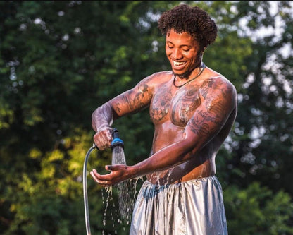 Shower Toga Shark Tank Emergency Thermal Blankets -Space Blanket Survival kit Camping Blanket, Perfect for Outdoors, Hiking, Survival, Bug Out Bag