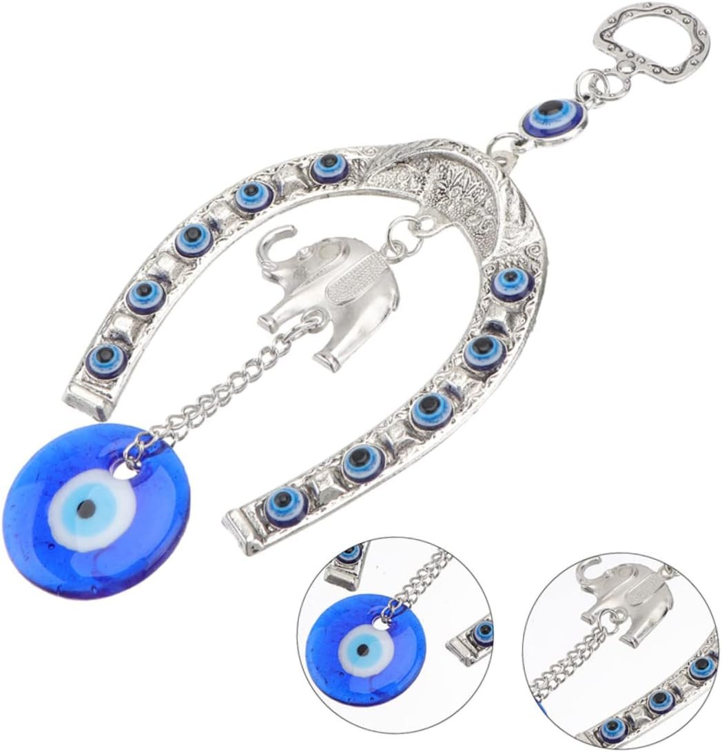 MAGICLULU 2 Set Ornamento Sospeso Da Elefante Occhio Decorazioni Per La Casa Della Statua Dell'elefante Decorazione Di Elefanti Per Interni Arredamento Elefante Per La Casa Resina 2 Pezzi*2