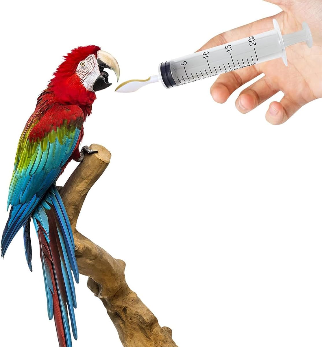 Baby Bird Feeding Syringe,Parrot Small Pet,Manual Syringe Feeder, Milk Water,Liquid Food,Reusable Syringe Feeder with Spoon.