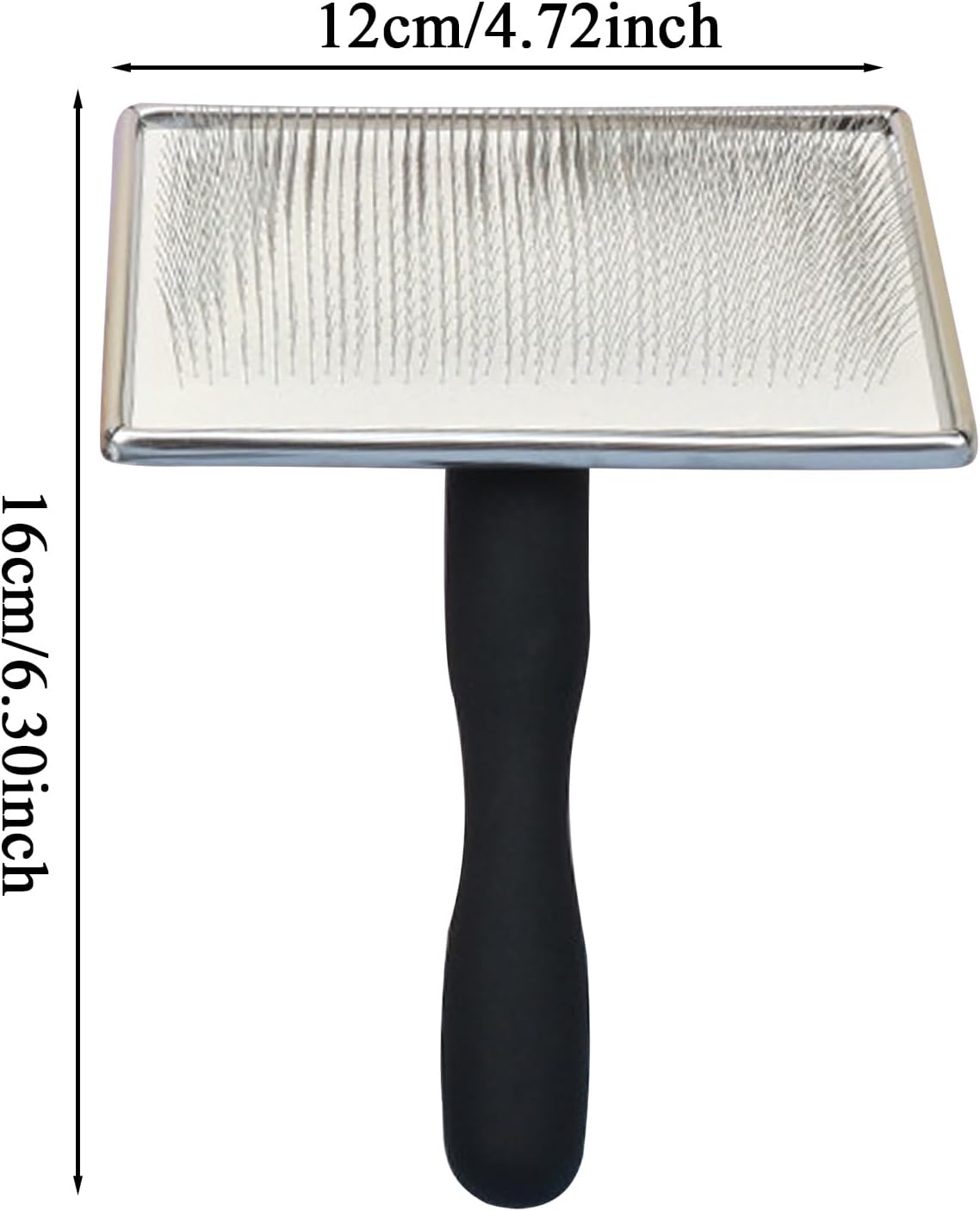 Dog Comb, Cat Shedding Tool, Grooming Brush, Bristles, Gentle Hair Remover, Black Single Pack, Excellent for Short Medium Long Coat Pets at Home or Salon Use