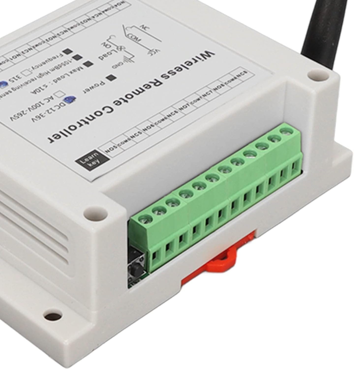 8 Channel Relay 8CH 10A DC 12V to 36V Control, Remote Control for Industrial, Home, Vehicle, and Marine Automation