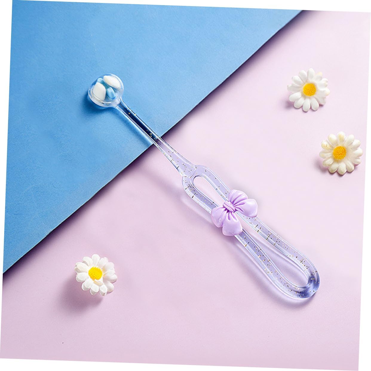 FOYTOKI 3pcs 3-sided Toothbrush: Adult Deeply And Thoroughly To Clean Teeth And Gums Cute Soft Bristle Three Sided Toothbrush Set