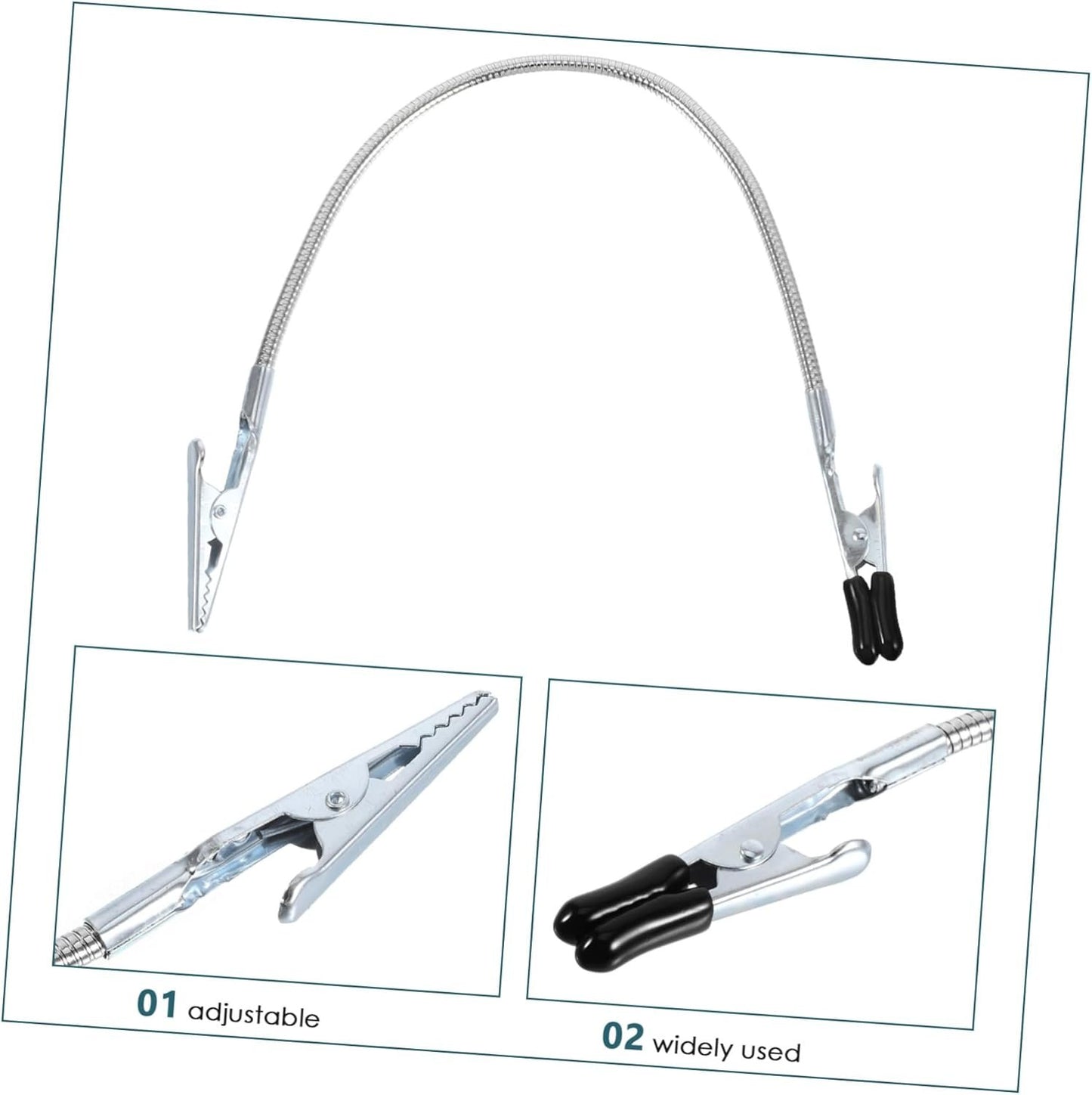 HAWILLOSCH 3pcs Soldering Wire Clamp Holder Flexible Alligator Clips for Electronics Repair Design for Workspace Organization and Efficient Workflow