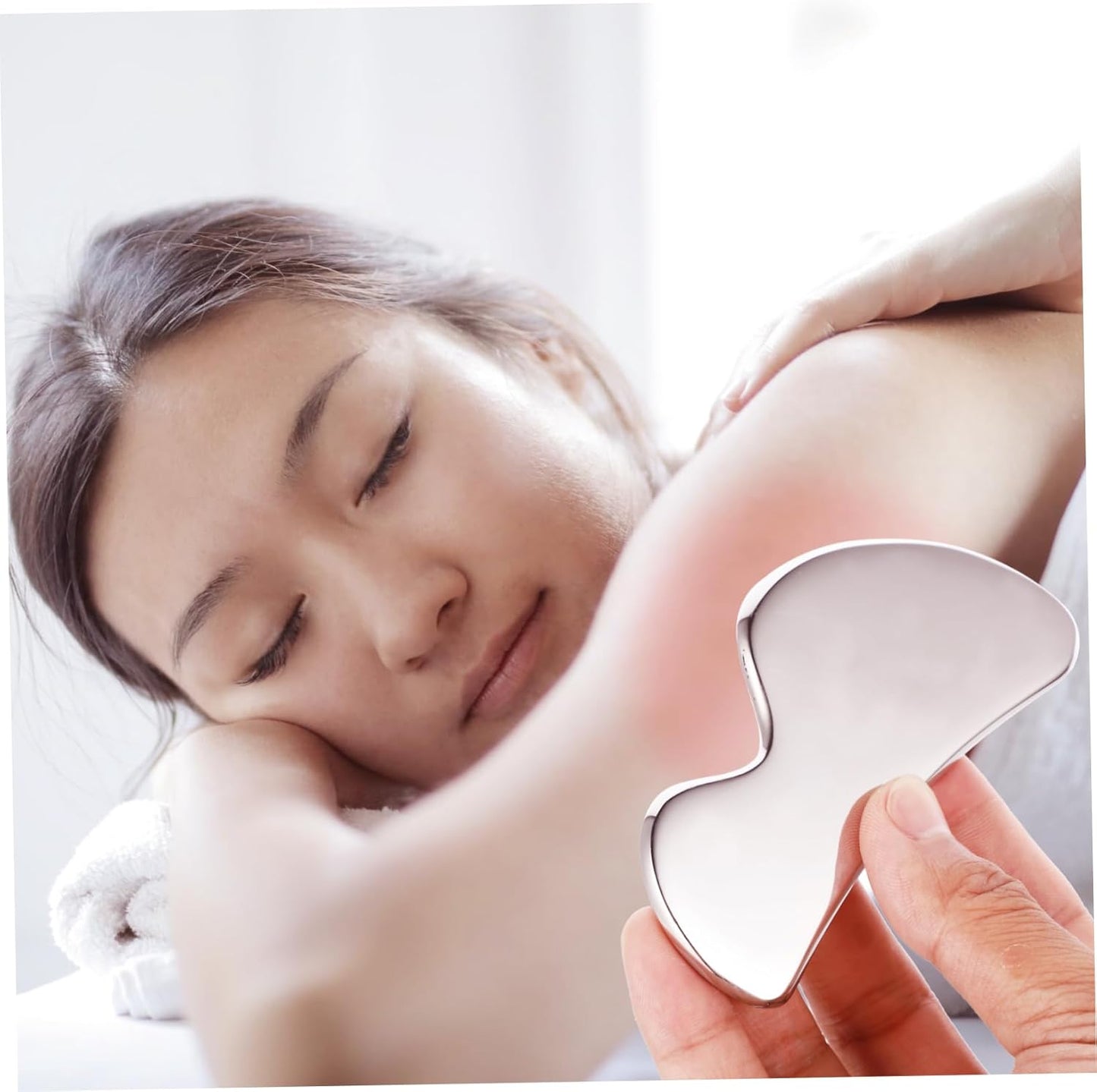 VALICLUD 1pc Stainless Steel Board Facial Massager Relief Scraper for Face Neck and Back Massage Multi